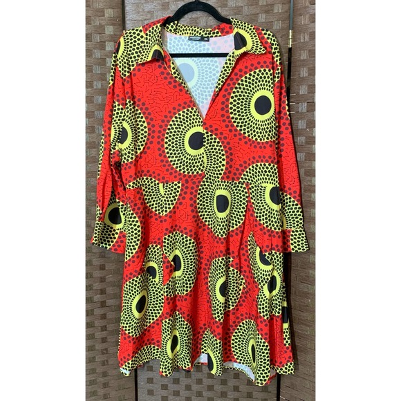 Geo Print Mini Dress- Size 4XL - Picture 5 of 6